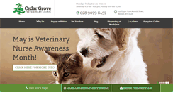 Desktop Screenshot of cedargrovevets.com